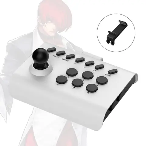 VILCORN 미니 아케이드 조이스틱 PC/안드로이드/iOS 폰용 무선 게임 컨트롤러 스트리트 파이터/Mame 게임용 파이팅 스틱
