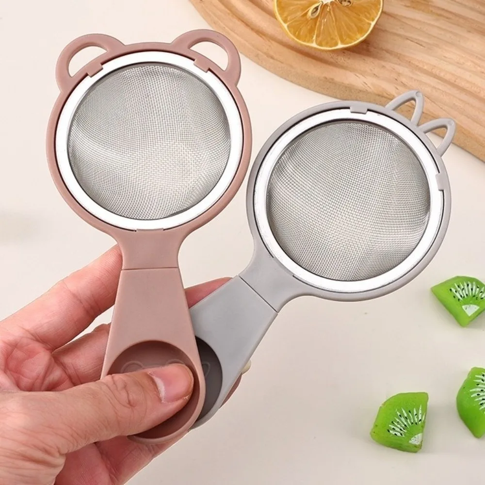304 Stainless Steel Fine Mesh Strainer Cat Shape Multi-function Tea Leaf Spice Strainer Easy Clean Fine Mesh Filter Mesh
