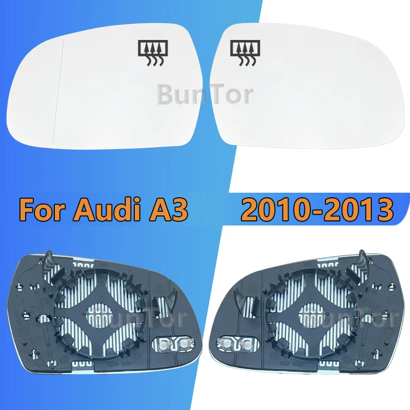 For Audi A3 2010 2011 2012 2013 Left&Right Heated Rearview Mirror/8K0857535A  8K0857535F/Car Accessories/Side Wing Mirror Lens