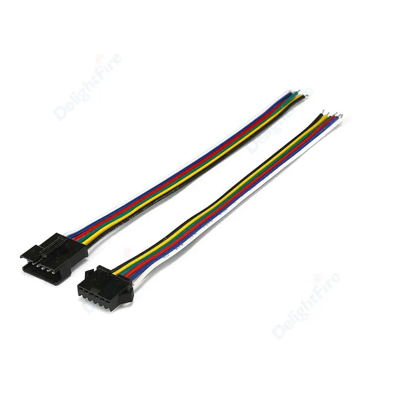 LED-Stecker mit 15 cm 22 20 18 AWG Pigtail-Kabel, weiblich-männlich, JST SM-Steckverbinder für 2 3 4 5 6-polige LED-Streifen, elektrische Batterie. – Detail 8