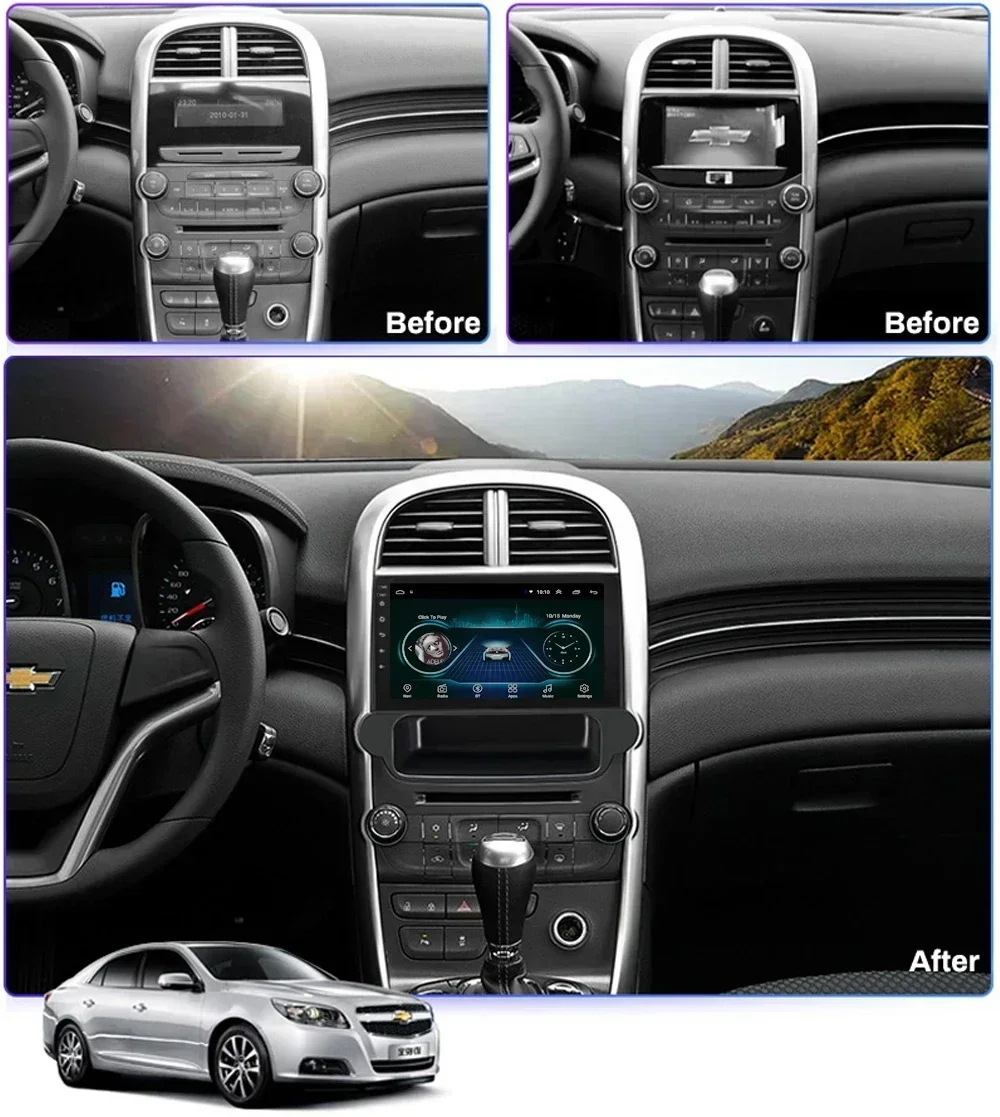 Car Radio Android for Chevrolet Malibu 2012-2015 Multimedia Carplay Player 2Din Autoaudio Intelligent Head Unit Navigation GPS