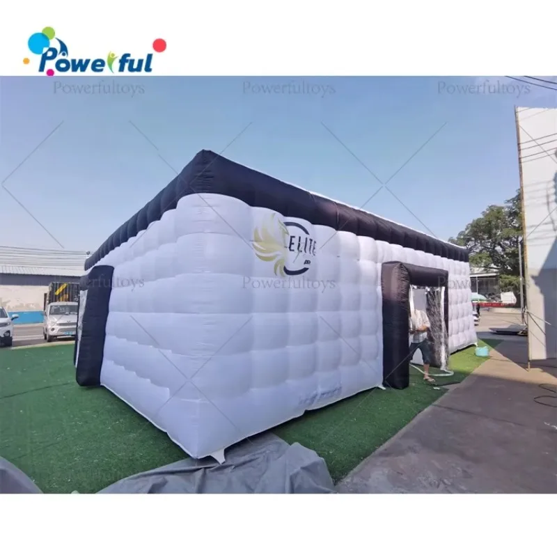Portable Parties Tent Inflatable Night Club Cube Marquee Led Disco Big Inflatable Nightclub Tent
