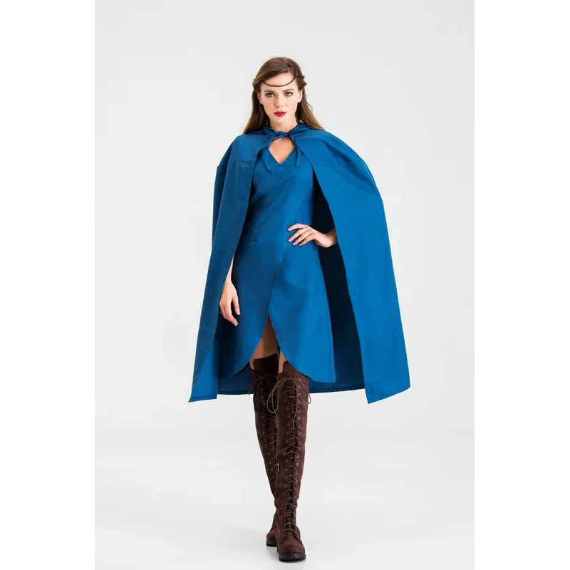 

asdh8@Halloween Dragon Mother Denise Cos Costume Cloak Rights Game Ice and Fire Song Role PlayCOSda@