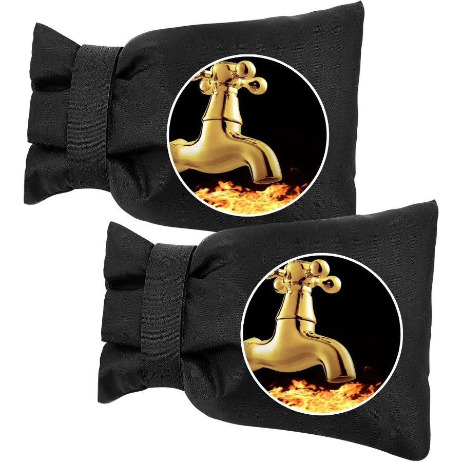 

Outdoor Faucet Covers for Winter9"x 7" Outside Garden Faucet Socks for Freeze Protection Reusable Thickened Faucet Covers 2 Pac