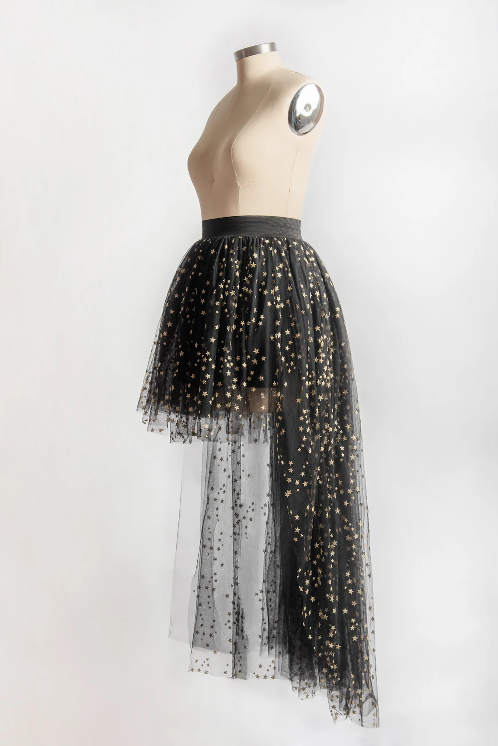 Neue Ankunft High-Low Tüll Petticoats Für Cocktail Kleid Elastische Taille Hallo-Lo Mesh Net Maxi Röcke Dance tutu Jupon Für Party – Detail 16