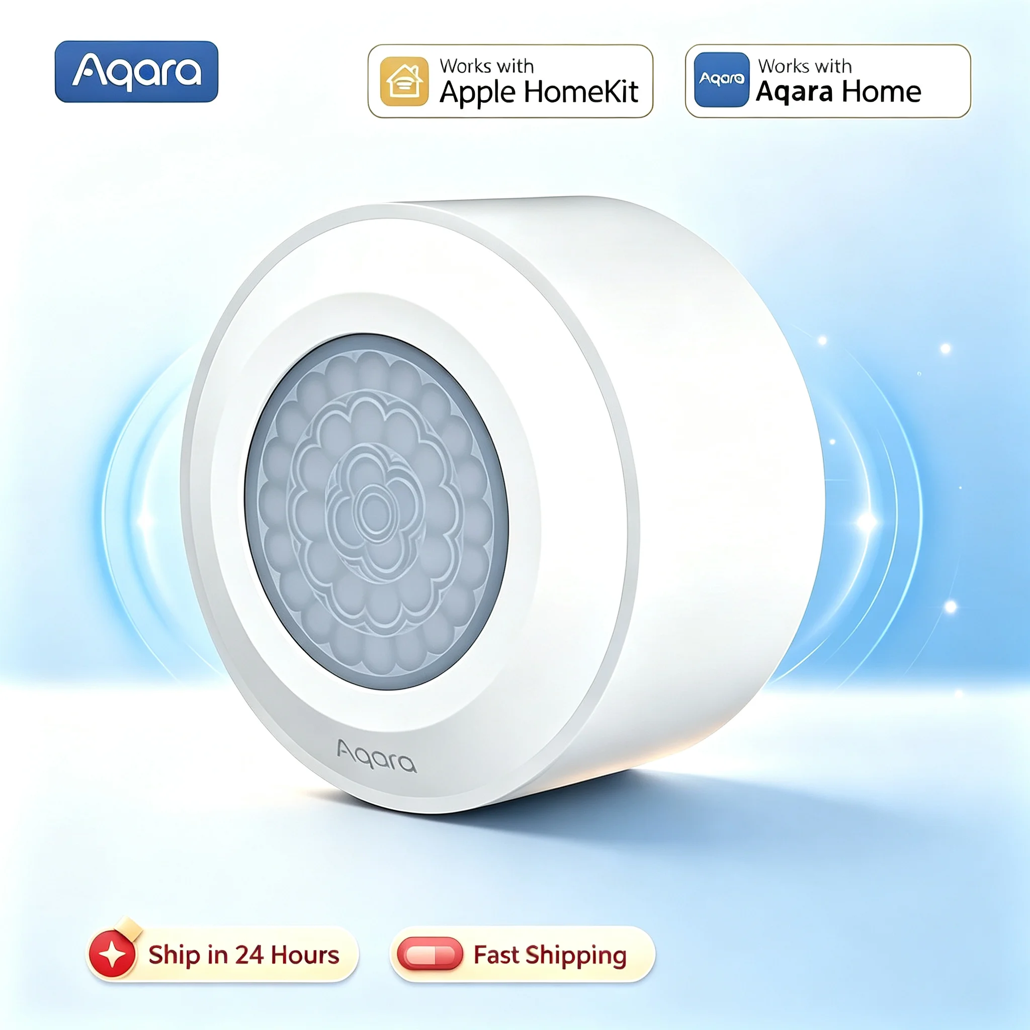 Aqara High Precision Human Sensor ZigBee 3.0 Wireless Smart Detector Works with Homekit Aqara Home App Smart Home Motion Sensor