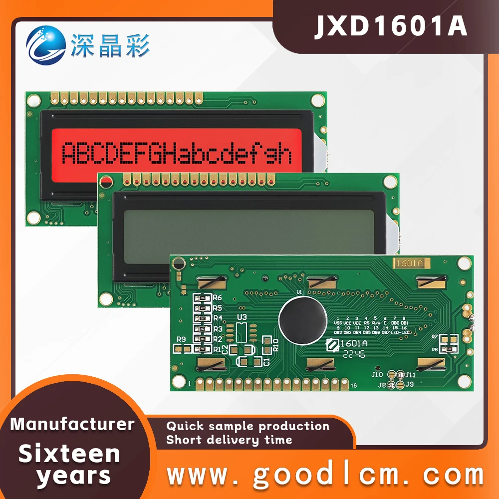 high standard character screen Russian language dot matrix LCD display screen JXD1601A FSTN Red Positive LCM display module