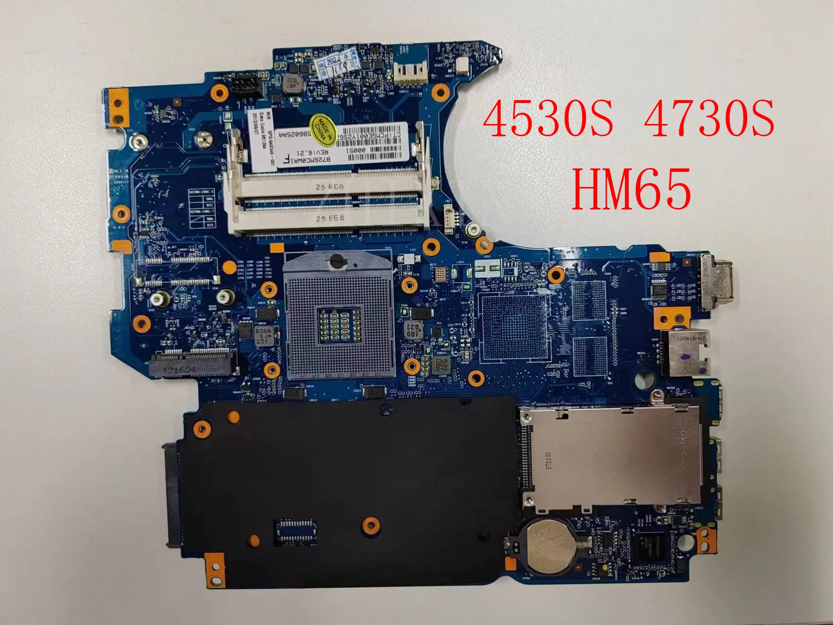 

For HP Probook 4530S 4730S Laotop Motherboard HM65 DDR3 UMA hm65 658341-001 646246-001 6050A2465501-MB-A02 full test