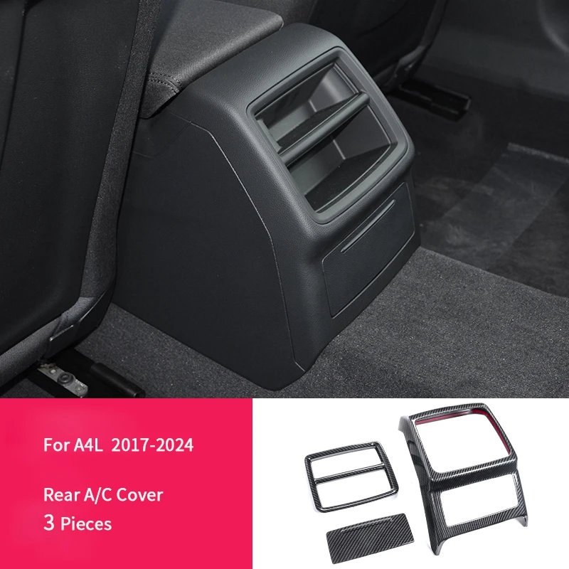 Voor Audi A4L B9 Sedan A4 Allroad Avant S4 A5 S5 2017 2018 2019 2020 2021 2022 2023 2024 ABS Koolstofvezel Overlays Interieurbekleding
