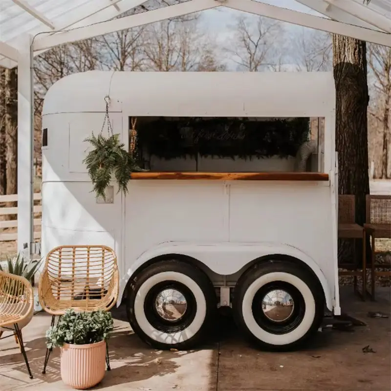 

Fully Equipped Mobile Food Trailer Vintage Horse Box Conversion Coffee Bar Kitchen Catering Truck Commercial Use New