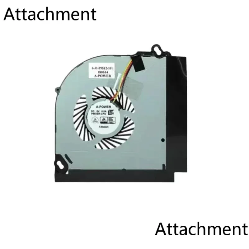 For New Heatsink 5V 0.5A 6-31-P95E2-101 CPU Fan For Clevo P950 P950HR P950ER T97 T96E T800 3Pin