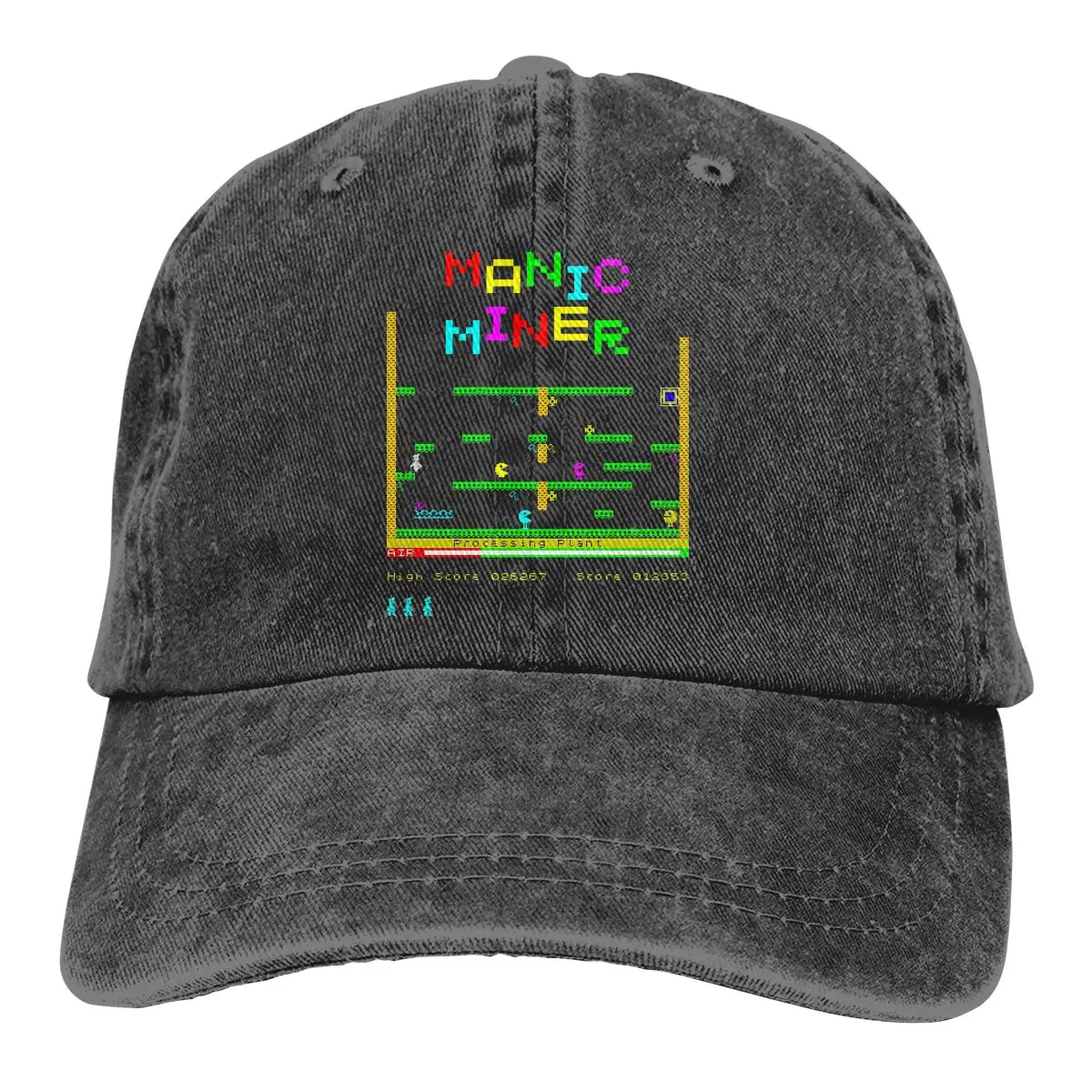 

Mod.2 Arcade Manic Miner Jet Set Willy Video Game The Baseball Cap Peaked capt Sport Unisex Outdoor 70s 80s Arcade Game Hats