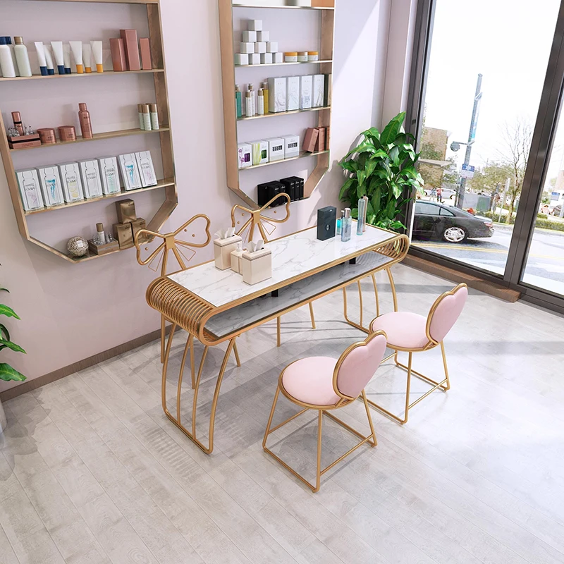 

Designer Organizer Manicure Table Nordic Modern Hand Workstation Nail Desk High Quality Art Aesthetic Nageltisch Furniture