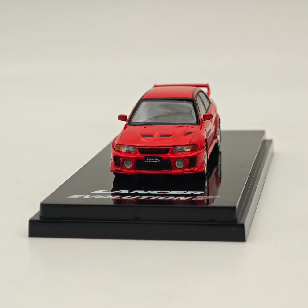 Hobby Japan 1:64 Lancer GSR Evolution V (CP9A)1998 met Mud Flap Palmer Red HJ 642032 AR gegoten modelauto beperkte collectie