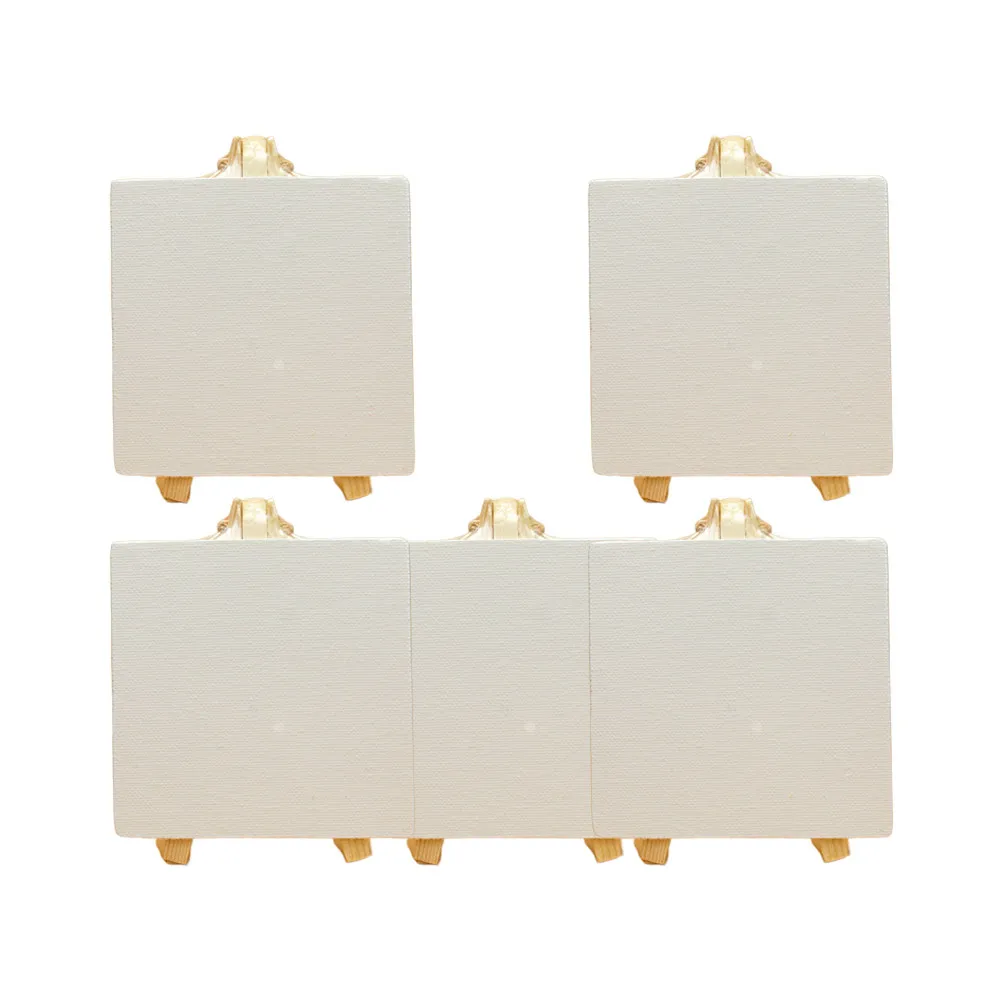 5Pcs Mini Pine Wooden Easel Foldable Art Display Stands Table Cards Holders for Weddings Parties Creative Home Use