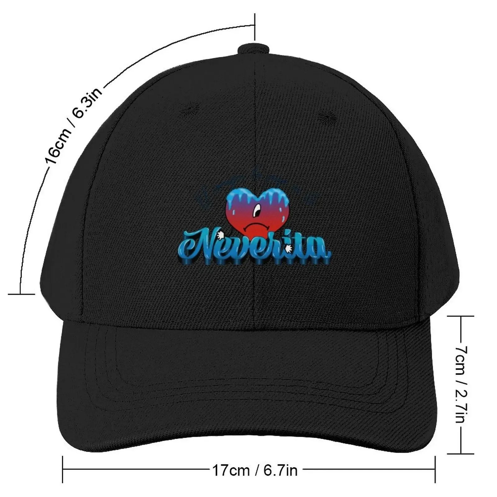 Bad Bunny- Corazon en la Neverita Sticker, Un Verano Sin TiCap Baseball Cap New In The Hat party Hat Men's Caps Women's