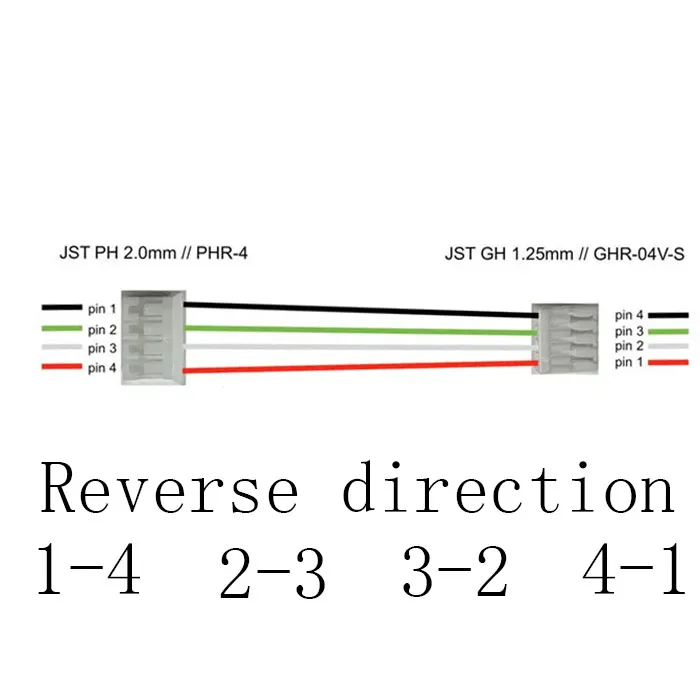 28AWG 100MM JST GH Series 1.25 Female PH2.0 4PIN 2.0 2.0MM PH Connector with Wire 100MM 28 AWG GH1.25 1.25MM