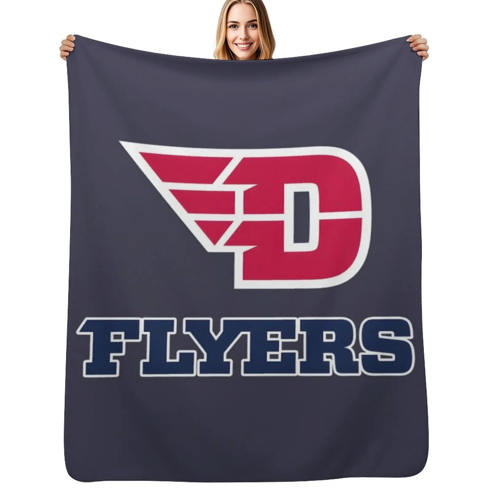 

dayton flyers Essential \t\t Throw Blanket Compact Warm Blanket for Car Road Trip