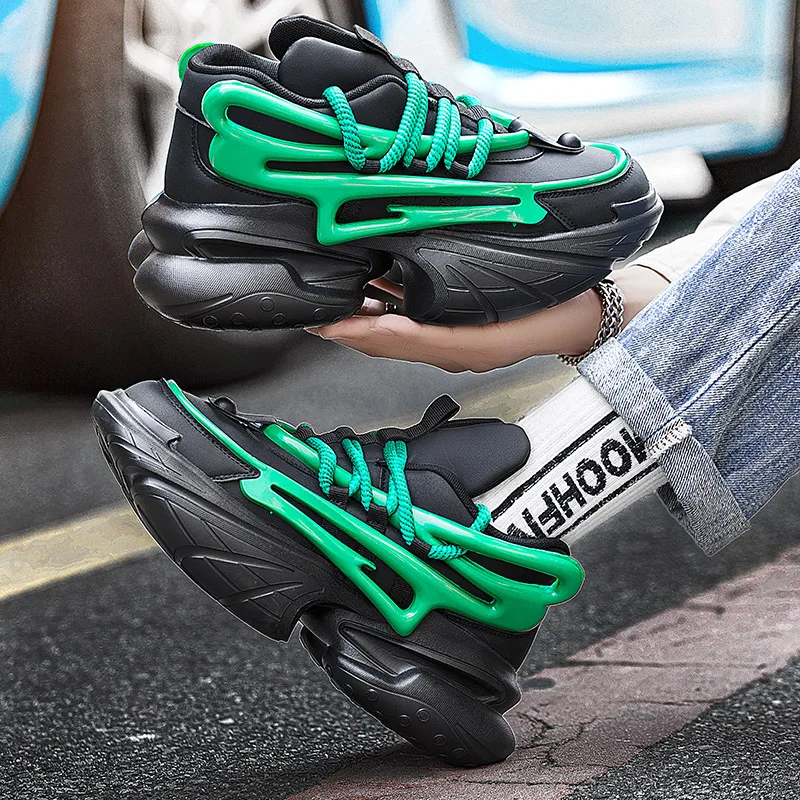 

Men's Shoes 2025 New Autumn Trendy Brand Torre Men's Thick Sole Increased Casual Flow Reflective Sports Running Trendy Shoes