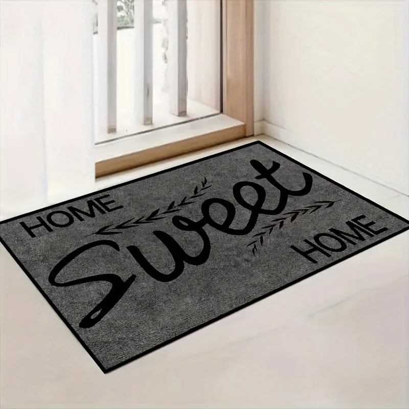 Sweet HOME Letter Door Mat Non-slip Carpet Bedroom Entrance Doormats Home Decoration Washable Kitchen Bathroom Balcony Floor Rug