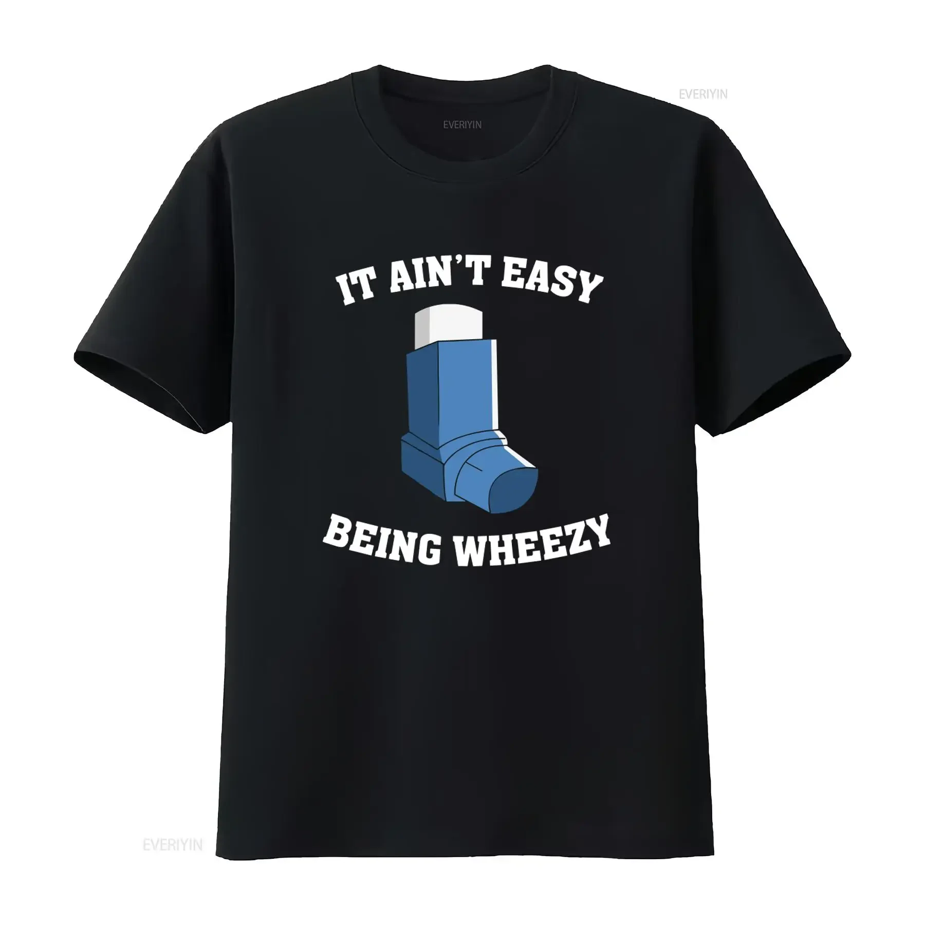 It Ain't Easy Being Wheezy T Shirt Funny Design for Adult Kids with Asthma Inhaler Medical Medicine Theme s vintage Washed Soft