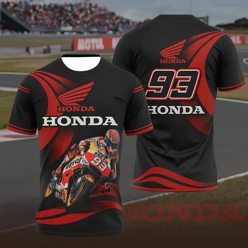 

Men's Honda Summer Short Sleeve T-Shirt Versatile Simple Quick-Dry Jersey Sports Motorcycle Racing Car Brand​