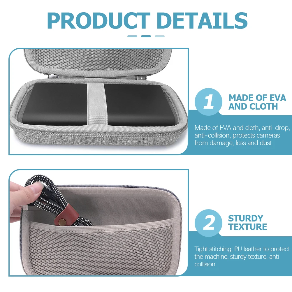

Camera Protection Case Eva Dustproof Storage Bag For Instant Camera Mini Compatible Portable Cord Organizer Multi-Use Carry