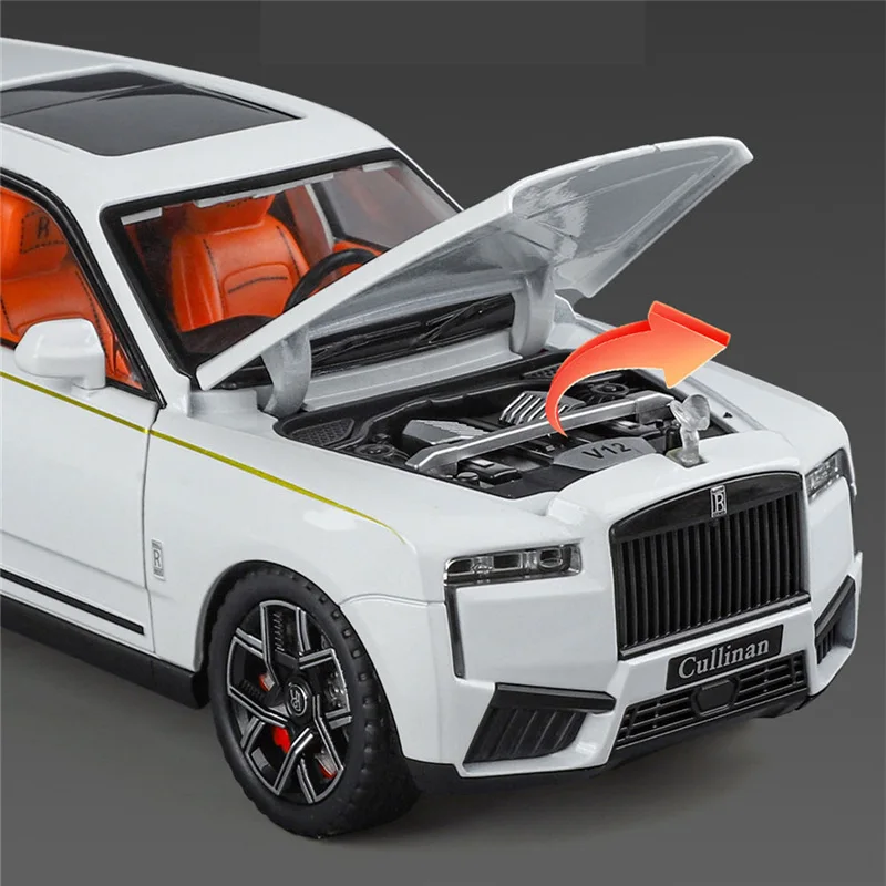 1/24 2025 Rolls Royce Cullinan SUV alliage modèle de voiture de luxe moulé sous pression en métal jouet voiture véhicules modèle son lumière Simulation enfants cadeau