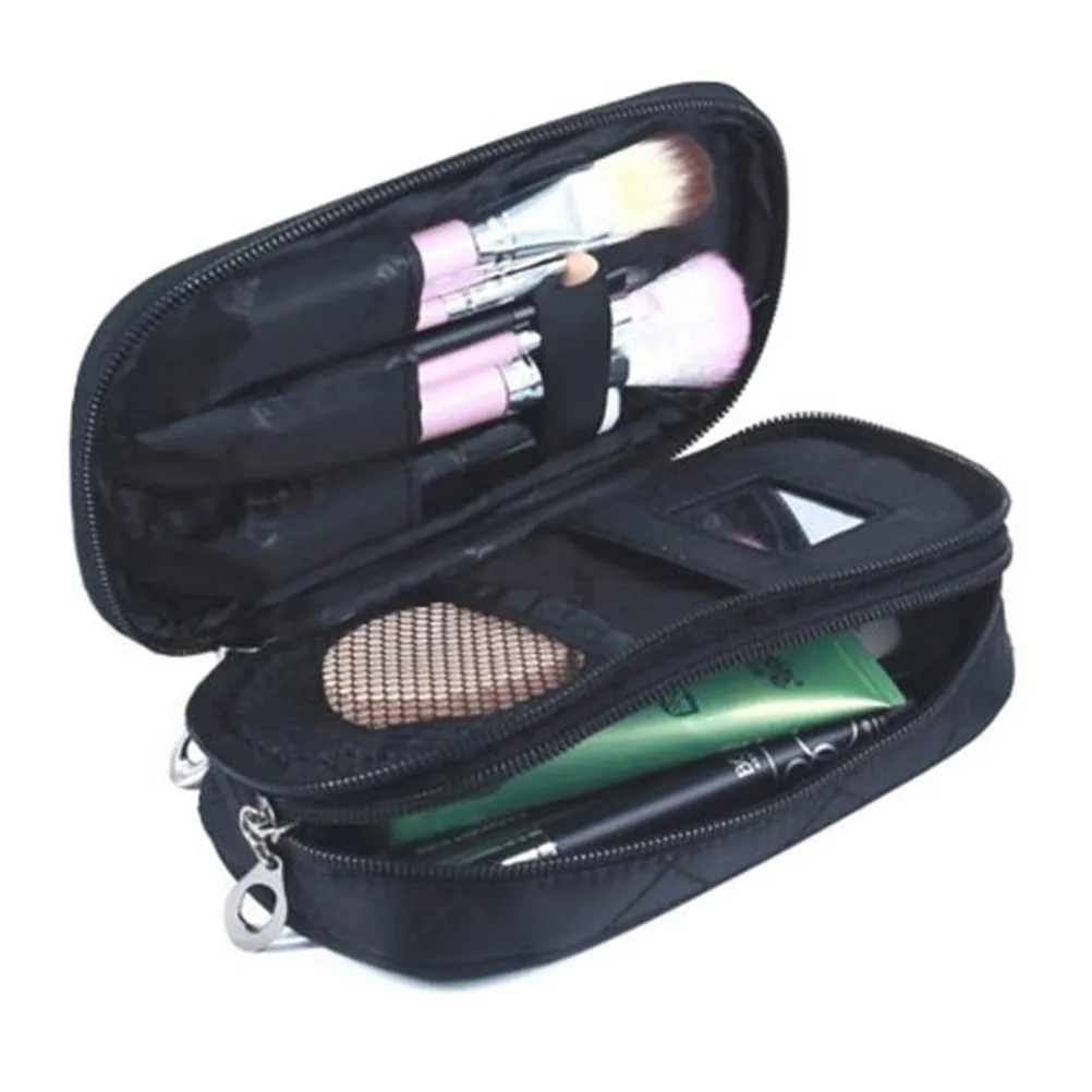 

Премиальная стеганая сумка-органайзер для косметики с большой вместимостью, легкая, для путешествий, на молнии, для женщин, маленькая