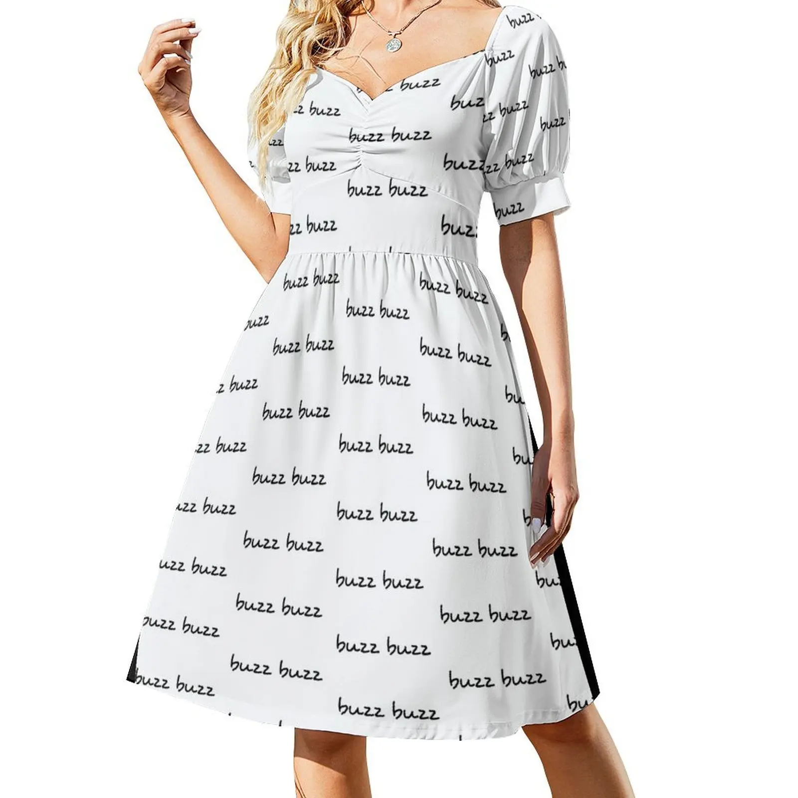 

buzz buzz - simple gatech design Short-Sleeved Dress Women's clothing women dress wedding dresses for woman summer dress