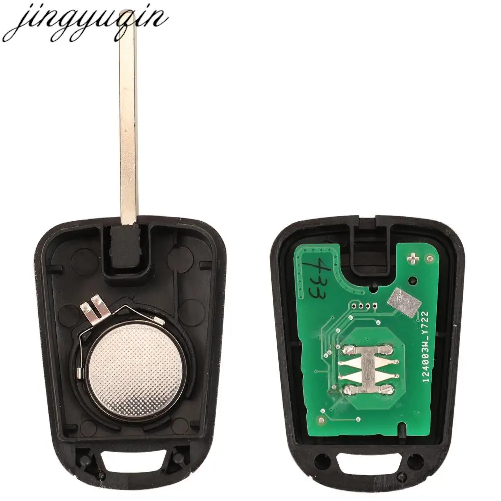 Jingyuqin 2/3B Remote Car Key Alarm ID46 PCF7937 315/433MHz For Chevrolet Camaro Cruze Equinox Malibu Sonic Spark Volt HU100