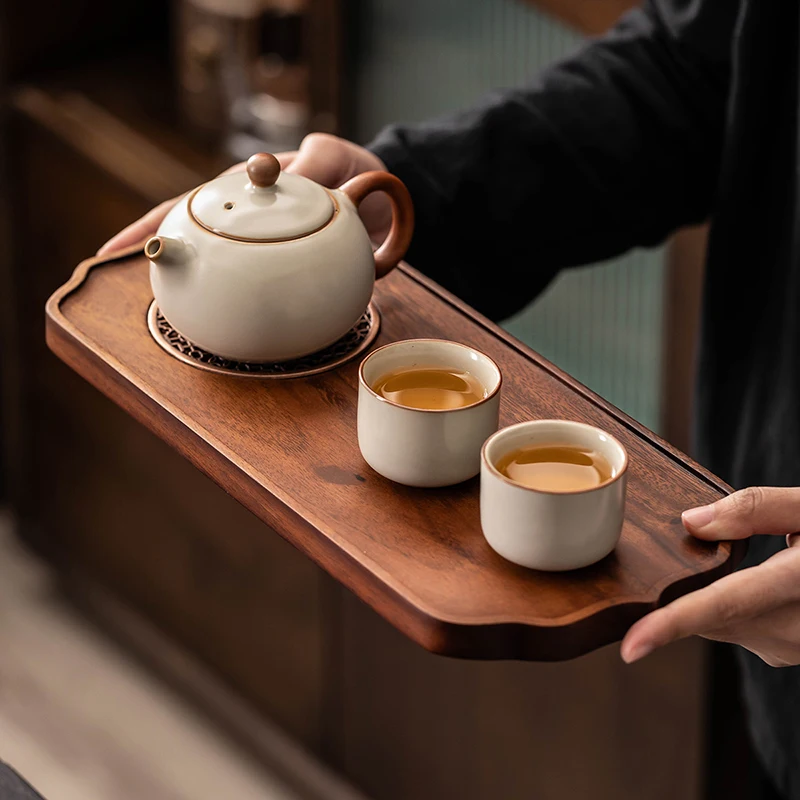 Wooden Strainer Tea Set Ceramic Tableware Drinkware Maker Tea Set Samovar Saucers Warmer Infuser Juego De Te Home Decorationgs