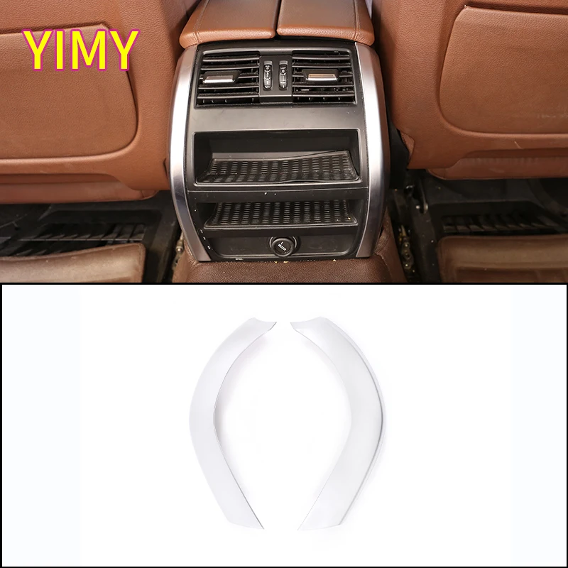 

2x ABS Plastic Silver Car Rear Exhaust Air Outlet Side Trim Strip Suitable for BMW 5 Series F10 2011 2012 2013 2014 2015-2017
