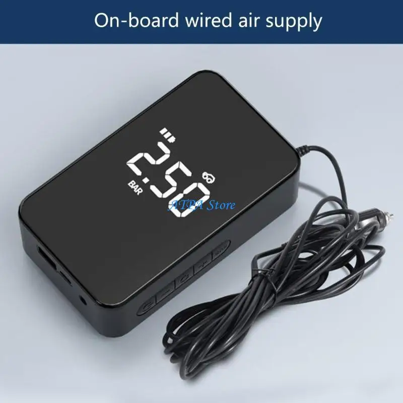 

U13C Tire Inflator Portable Air Compressor for Car Tires Small Air Pump for Car Tires Fast Inflate Portable Tire Inflator