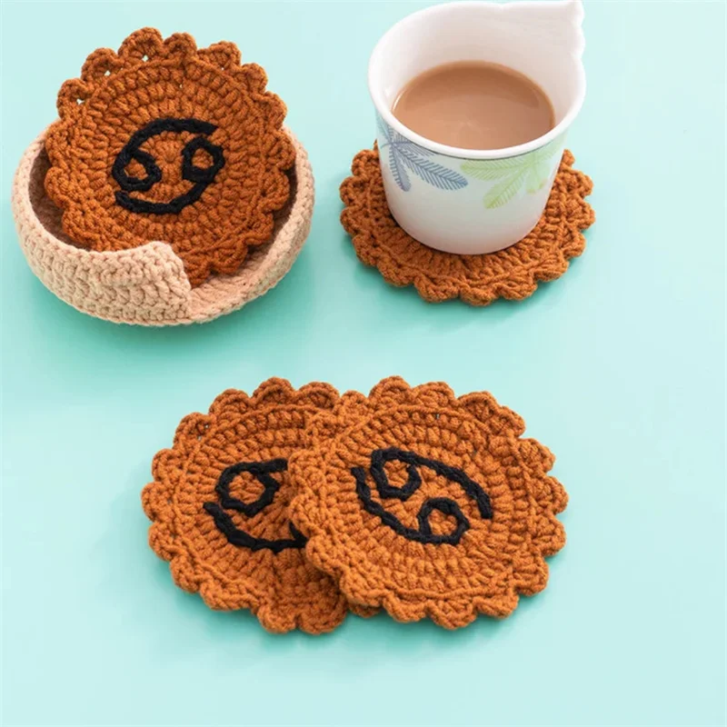 Irregular Star sign Coasters knitting Ins Cup Mat Simple Table Mat Set Lnsulated Coasters Kitchen Ornaments Nordic Accessories