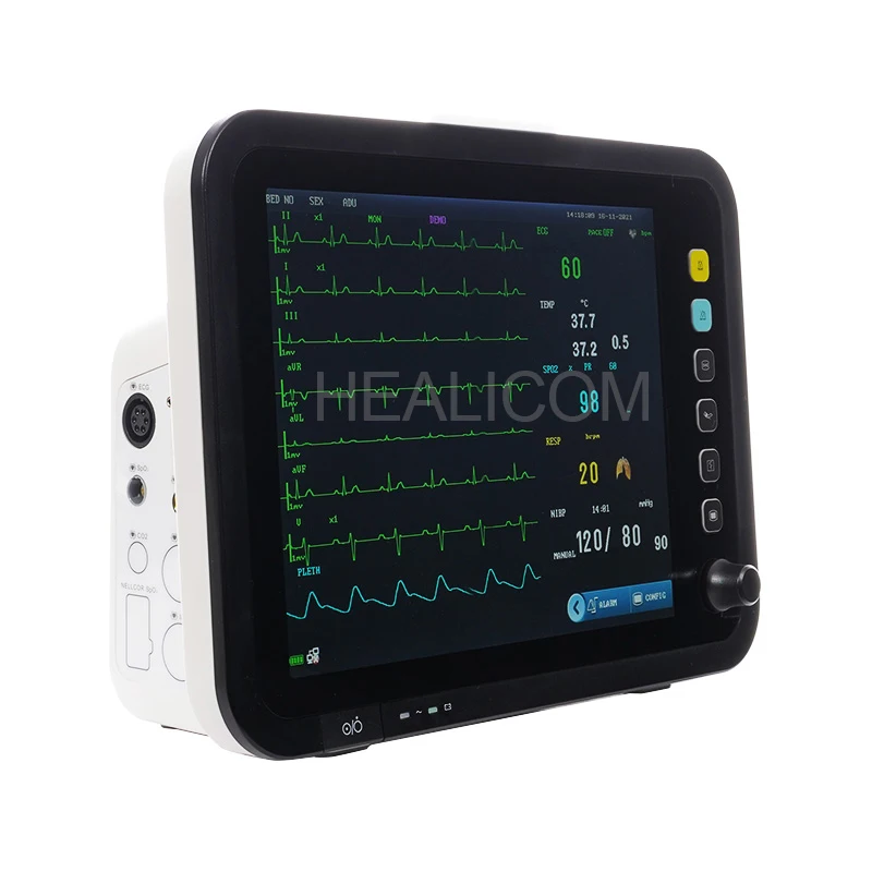 High Sensitivity Hospital Emergency Room Neonatal Patient Monitor with Alarm System