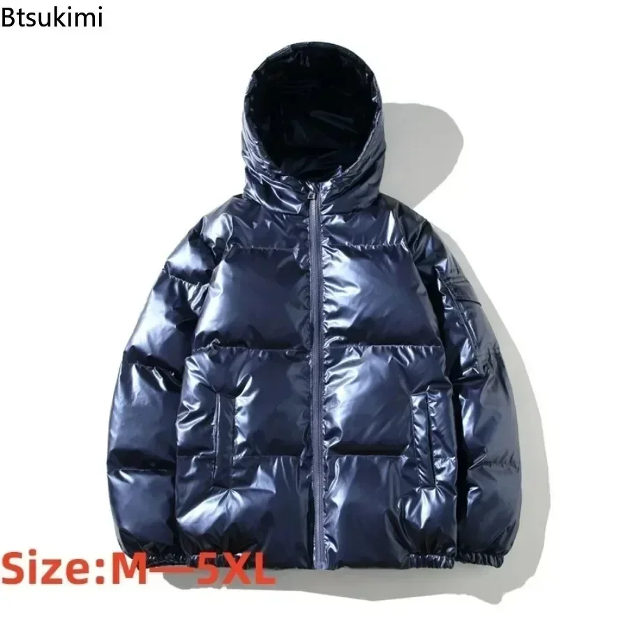 2025 Men's Thick Warm Parkas Autumn Winter Hooded Jacket Male Warm Harajuku Coat Men Casual Zipper Jackets Windproof Outwear 5XL