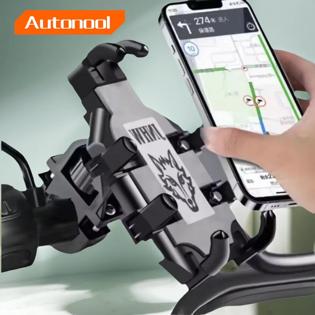 Universal Upgraded Eight Claws Mobile Phone Holder for Motorcycle Scooter ATV Bicycle E-bike Cell Phone Bracket