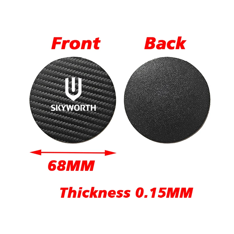 Carbon Fiber Leather Car Water Cup Bottle Holder Mat Water Cup Pads For Skyworth HT-i EV6 SKYWELL ET5 DAYUN M1 2022 2023 2024+