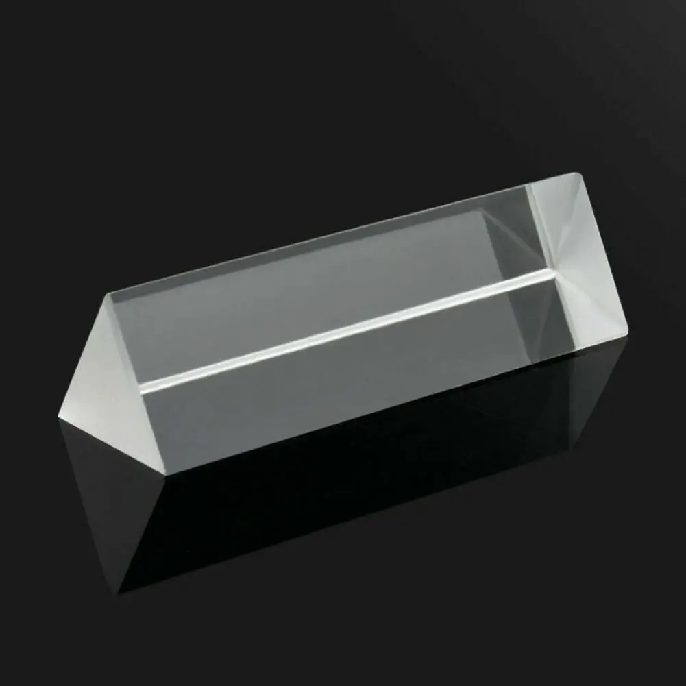 20*20*90mm Triangular Crystal Prism, Optical Glass Prisma, Prisms Photography Filter, Spectrum Physics Prisme for Photo