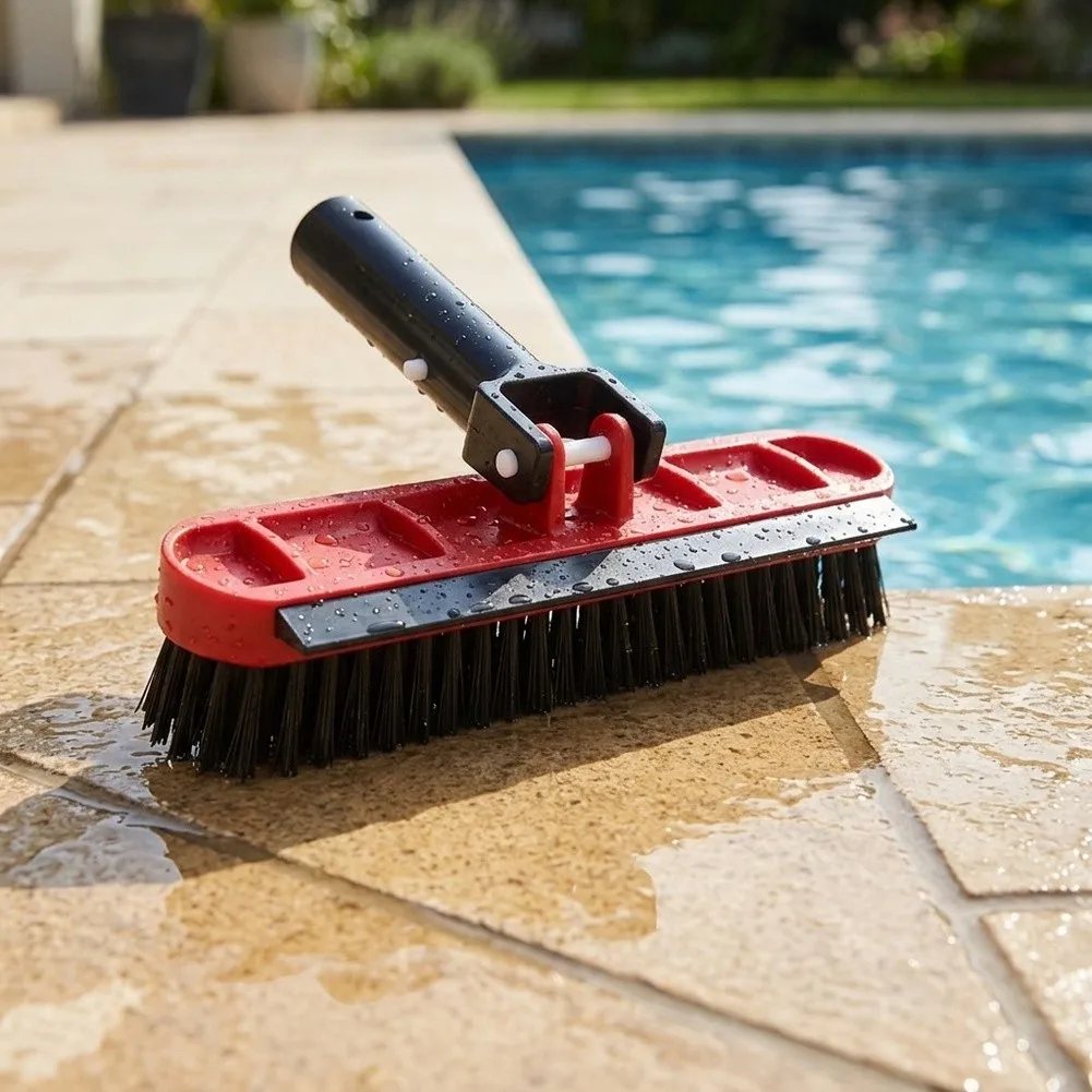 Swimming Pool Cleaning Brush With Side Brushes For Spa- Pond Floor Wall Pool Cleaning Brush Accessories