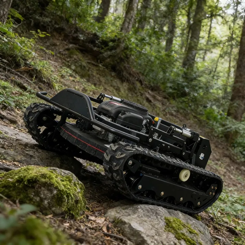 

Customized Remote Control Slope Mower with Crawler Chassis and Anti Tilt Design for Rough Terrain and Brush Clearing