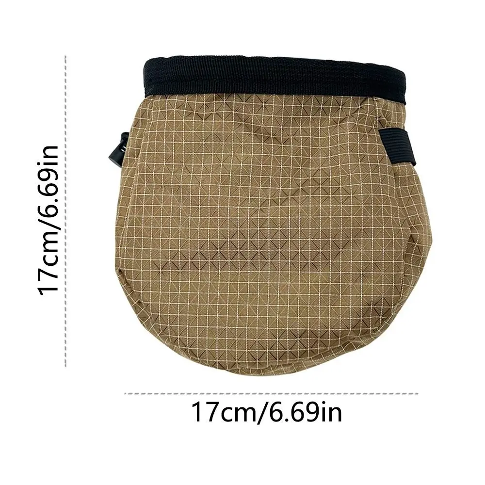 Portable Rock Climbing Chalk Bag Drawstring Wear-resistant Magnesium Powder Waist Pouch Large Capacity Reusable