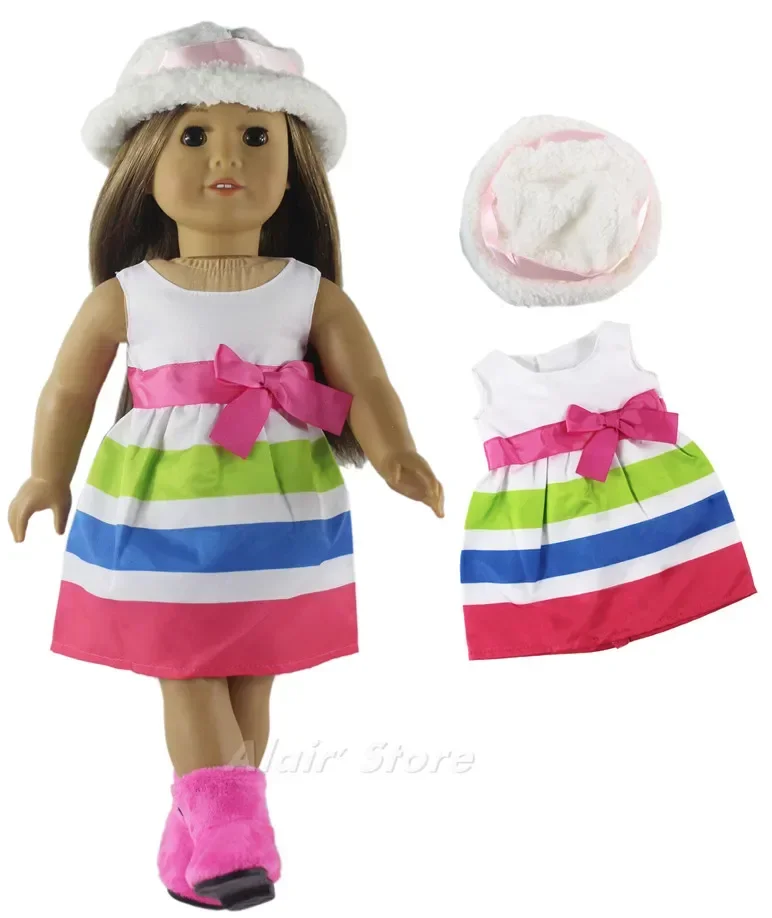 1 Set Beautiful Casual Wear Doll Clothes for 18 inch American Doll Many Style for Choice A90