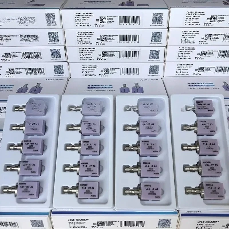 5Pcs/Box Aidite Cameo C14 CAD/CAM Lithium Disilicate Dental Translucency Materials Glass Ceramic Blocks Dentistry Lab Materials