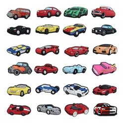 Hot Sale Car Shoe Charms Pin for Crocs Accessories Charms Clogs Bubble Slides Sandals PVC Shoe Decorations Party Gifts