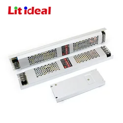 Ultra Dunne Driver Voor LED Strips DC 12 V/24 V LED Constante Spanning Voeding 60 W 100 W 150 W 200 W 300 W 400 W Verlichting Transforme