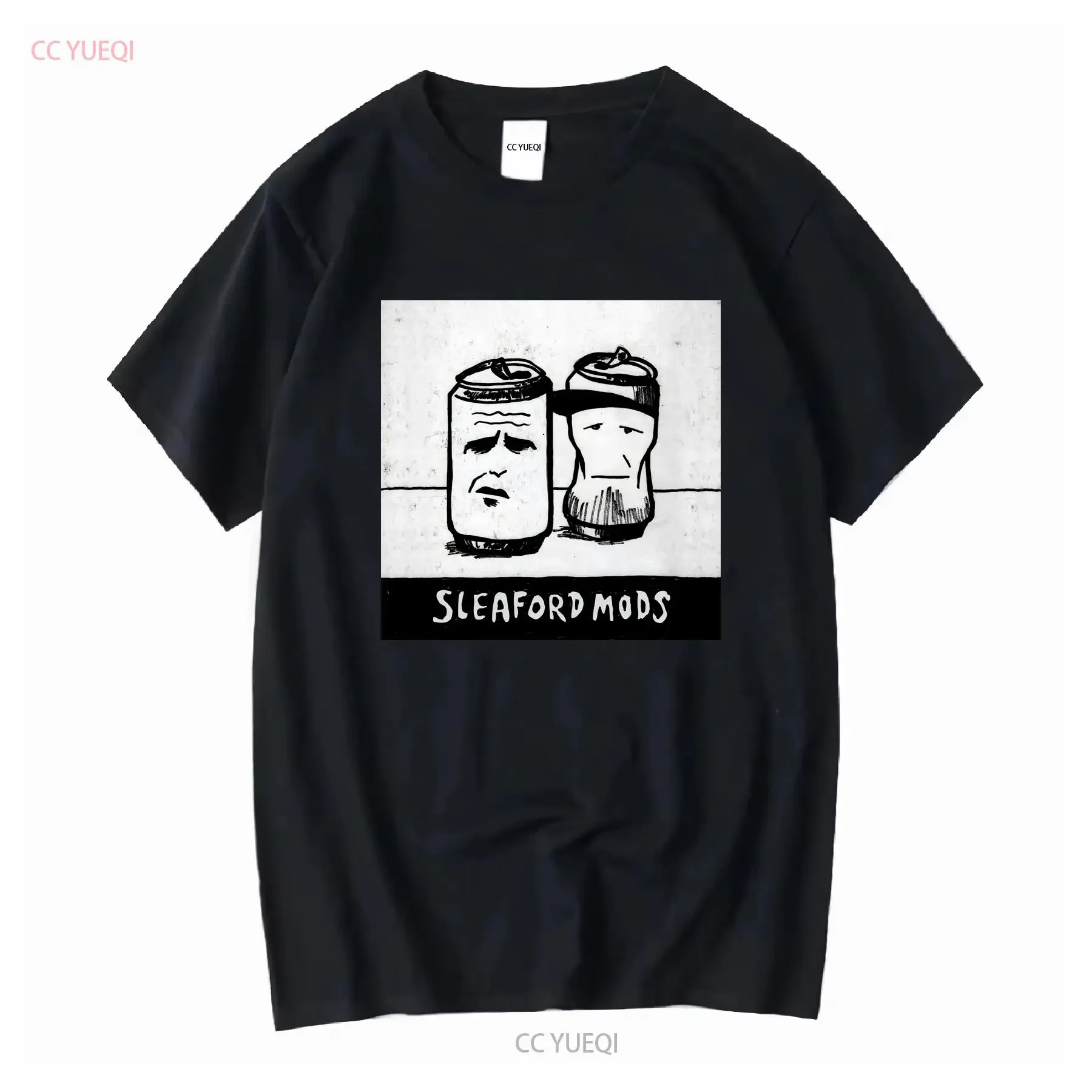 NWT Sleaford Mods Two Cans Funny SWAG T Shirt vintage Washed fashion Stretched Comfortable Versatile Soft Casual Breathable