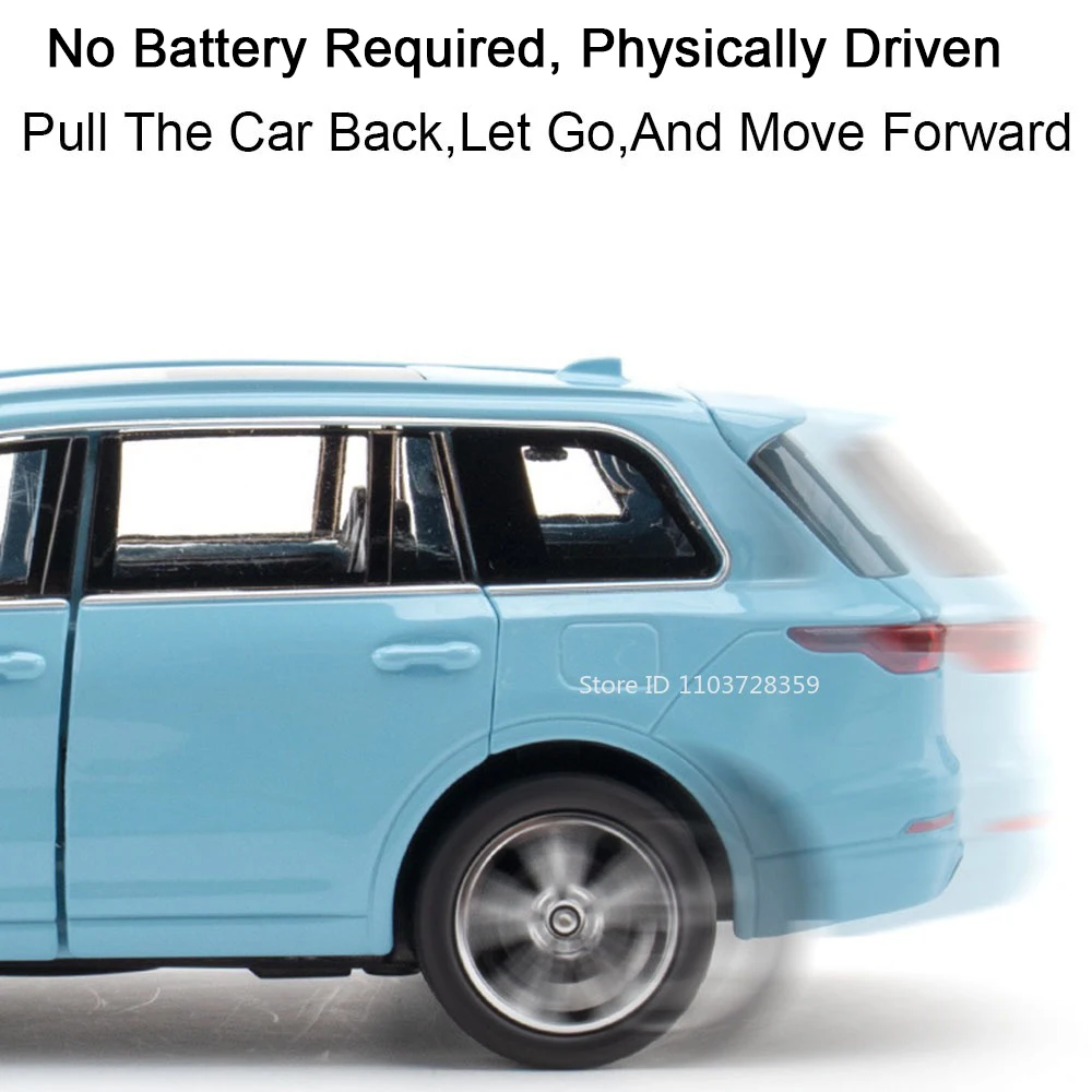 1:32 Toonaangevende Ideaal EEN Speelgoedautomodel Legering Diecast Pull Back Voertuigmodellen Geluid Licht Speelgoed voor Jongens Verjaardagscadeautjes Collectie