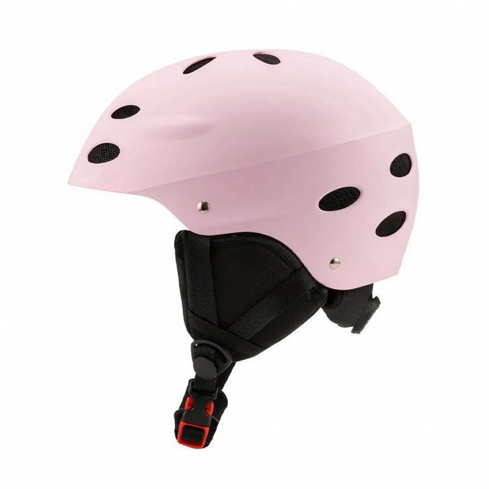 Adult Snowboard Safety Cap Ski Helmet with Shock Absorbing EPS Layer and Padded Ear Sections Winter